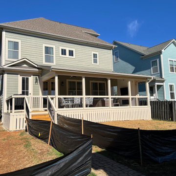 Pineville - 500 SF Covered Deck with Privacy Wall