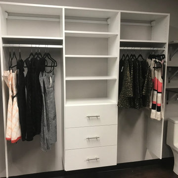 Small White Walk-In Closets Project