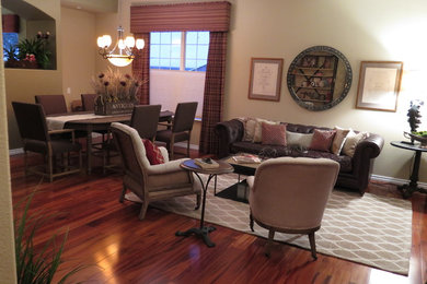 Inspiration for a transitional living room remodel in Denver
