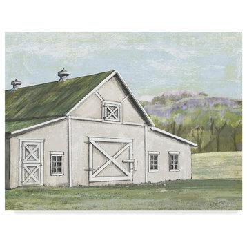 Art Licensing Studio 'Field Barn In Spring' Canvas Art