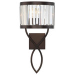 Savoy House - Savoy House 9-4062-1-28 Nora - One Light Wall Sconce - Nora, designed by Brian Thomas for Savoy House, shNora One Light Wall  Burnished Bronze Cle *UL Approved: YES Energy Star Qualified: n/a ADA Certified: n/a  *Number of Lights: Lamp: 1-*Wattage:60w Incandescent bulb(s) *Bulb Included:No *Bulb Type:Incandescent *Finish Type:Burnished Bronze