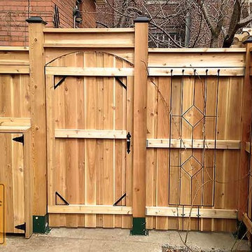 Cedar patio and fence