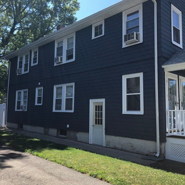 Brown to Black with White Trim Repaint, Newton, MA