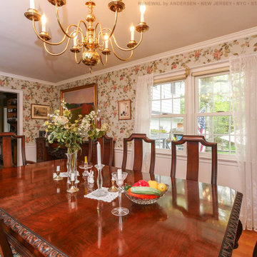 Classy Dining Room with New Double Hung Windows - Renewal by Andersen NJ / NYC