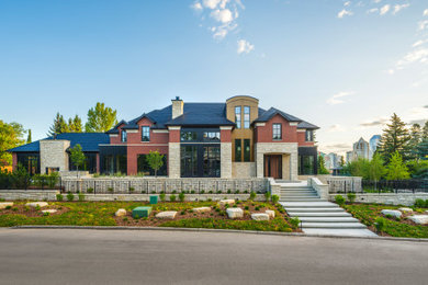 Example of a trendy exterior home design in Calgary
