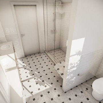 Residential Bathroom - 3D Rendering and Modeling