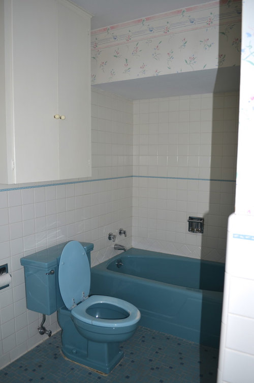 master bath remodel. No more blue toilets)