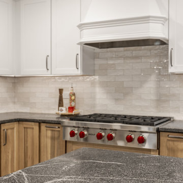 Transitional Carmel Kitchen Remodel | White Oak & Quartz