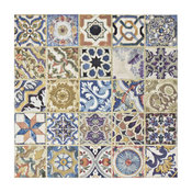 12.5"x12.5" Azorin Ceramic Floor and Wall Tile, Decor, 12.5"x12.5"