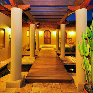 Schattiger Eklektischer Garten hinter dem Haus in Jacksonville