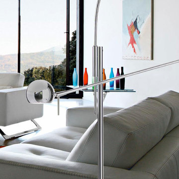 Orbiter Floor Lamp in Living Room