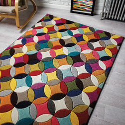 Spectrum Mambo Multicoloured Rugs - Floor Rugs