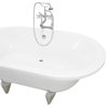 Masina Acrylic Claw-Foot Tub Package, White