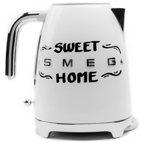 Smeg KLF03 Black Electric Kettle by Roxana Frontini Series "Love Sweet Home"