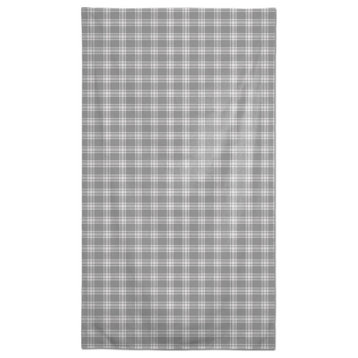 Faded Plaid Gray 58x102 Tablecloth