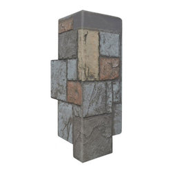 150-JAGGED CASTLE STONE CORNER 12" W X 24"H - Wall Panels