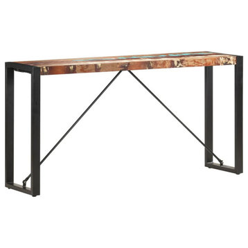 Vidaxl Console Table 59.1X13.8X29.9 Solid Reclaimed Wood