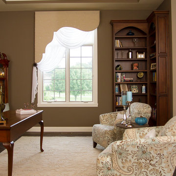 Lambrequins for an office and a dinning room in  Avon,IN home