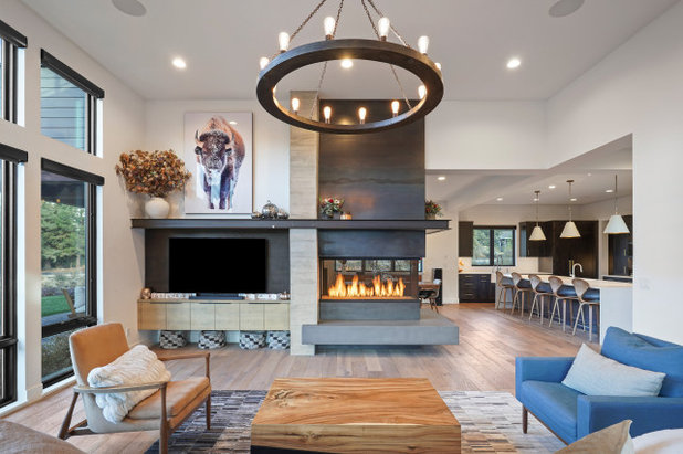 Contemporary Living Room by Luxe Homes LLC