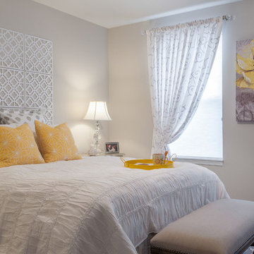 Gray and Yellow Bedroom