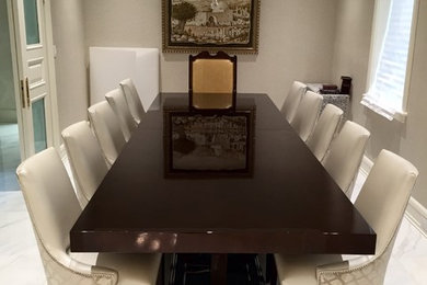 Minimalist dining room photo in New York