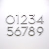 Mid-Century Modern House Number, 6" Palm Springs Aluminum 0