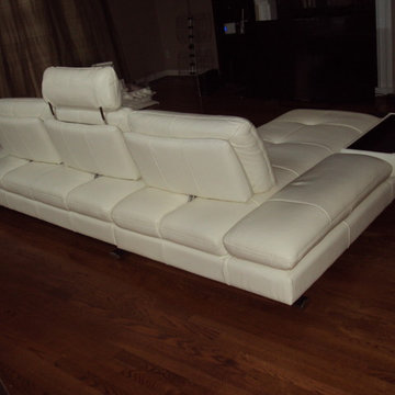 Sasha Sectional - White Leather