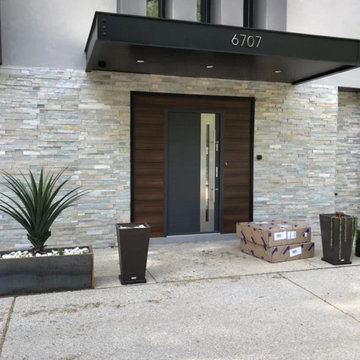 European Entry Door. Hurricane impact entry door