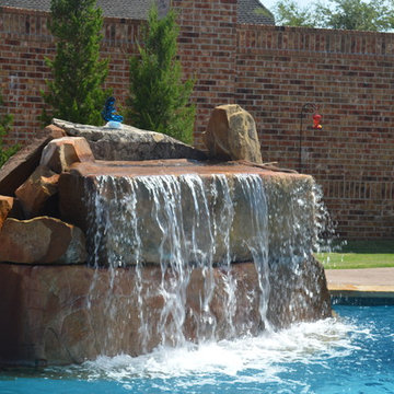 Small Custom Pool with Waterfall