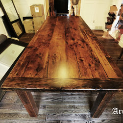 Reclaimed Wood Harvest Tables - Products