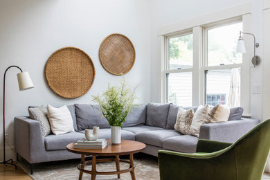 Inspiration for a transitional home design remodel in Portland