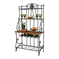 Sunset Trading - Cramco Ravine Espresso Baker's Rack - Baker's Racks
