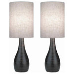 Lite Source - Lite Source LS-2996/2PK Quatro - Two Light Mini-Table Lamp (Pack of 2) - Shade Included: True