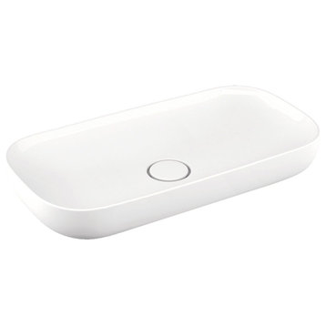 Vision 6290 Ceramic Vessel Bathroom Sink 35.4"