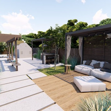 Transforming an Empty Backyard | Dry Tolerant Landscaping