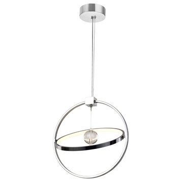 Colette LED Chandelier With Chrome Finish