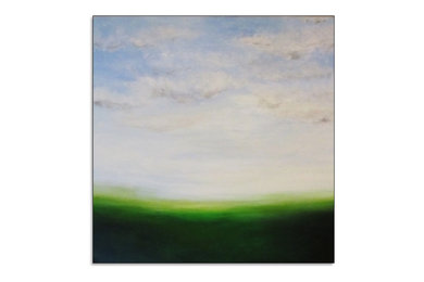 Free Shipping - Large Original Abstract Landscape Canvas Modern Acrylic Painting