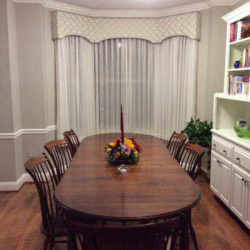 Cornices for the Condo, wallpaper, and other decorative touches