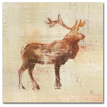 Studio Mousseau 'Elk Study v2' Canvas Art, 18x18