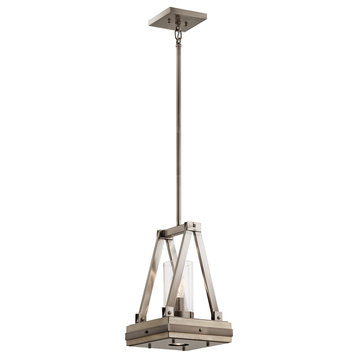 Colerne 2 Light Pendant in Classic Pewter