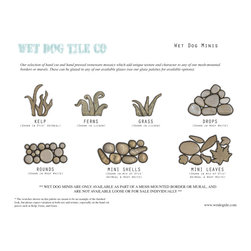 Wet Dog Minis | Handmade Stoneware Mosaics - Mosaic Tile