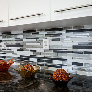 Glass Backsplash Tile Modern Brick