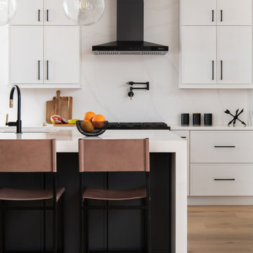 Quartz Countertop with Waterfall Edge