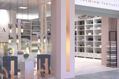 Дизайн-проект интерьера магазина премиального текстиля"VESTA"  в ТВК "Большая Ме