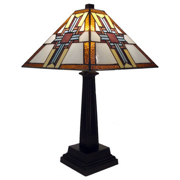 Tiffany-Style Warehouse of Tiffany Cross Table Lamp