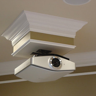 Elegant home theater photo in Baltimore