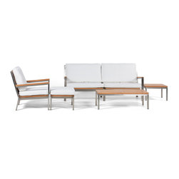 Wintons Teak Abacus SS Living Set - Outdoor Lounge Furniture