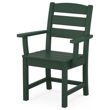 POLYWOOD Lakeside Dining Arm Chair, Green