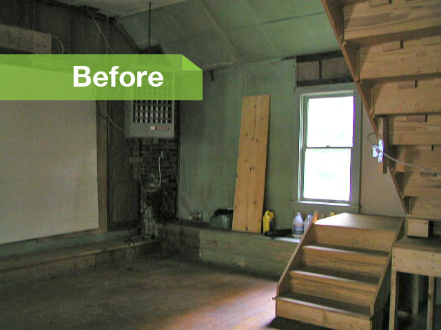 Before: Living Room; Photo courtesy of Ayumi Horie