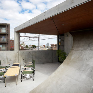 東京23区のインダストリアルスタイルのおしゃれなテラス・中庭の写真